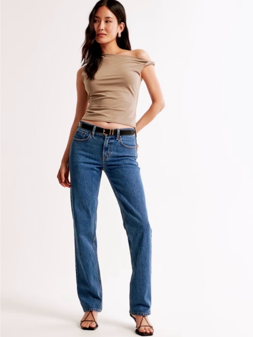 Abercrombie & Fitch Womens Straight Mid Rise Jeans Size 10